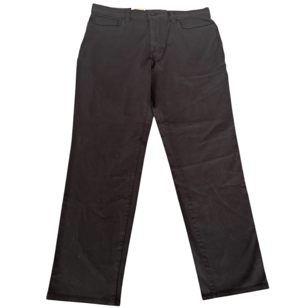 Haggar Black Pants Men's 34x30 Black City Flex 5-Pocket Slim Straight‎ NWT